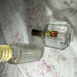 Lot of 3 Vintage Avon Collectible Glass Bottles - Empty