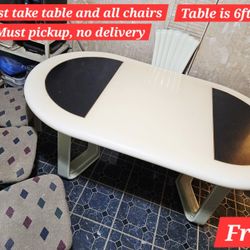Free Dining Table with 4 Chairs