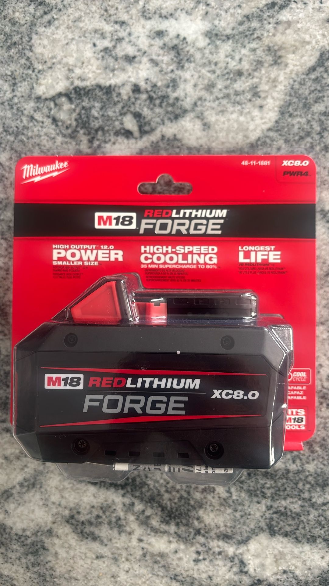 Milwaukee M18 Forge XC8.0 Battery 