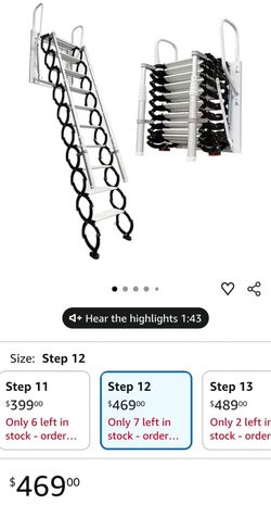 Wall Mounted Retractable Attic Ladder OBO