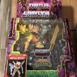 New MOTU Masters of the Universe x TMNT Turtles of Grayskull 2-Bopsteady IN HAND
