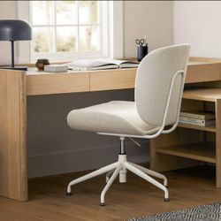 Rya Office Chair - Ivory Wool Bouclé, used less than 30 days