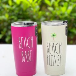 Rae  Dunn Beach Baby & Beach Please tumblers 