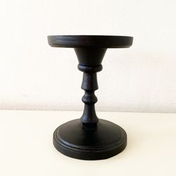 Pottery Barn Booker 6” Pillar Candle Holder - BRONZE