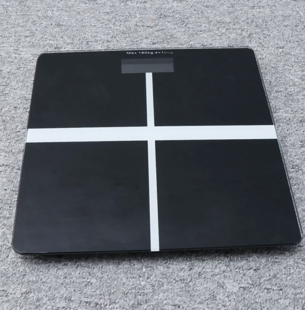 GOOHOCHY 1Pcs 26x26x3 Cm Black Digital Scales Kitchen For General Users