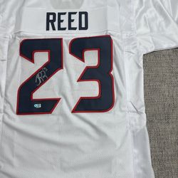Jaylen Reed Signed Autographed Custom Jersey - Metabilia Coa - Houston Texans