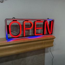Colorful OPEN Sign 