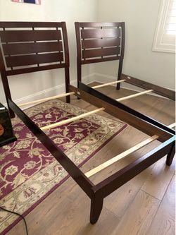 Matching twin bed frames only $20