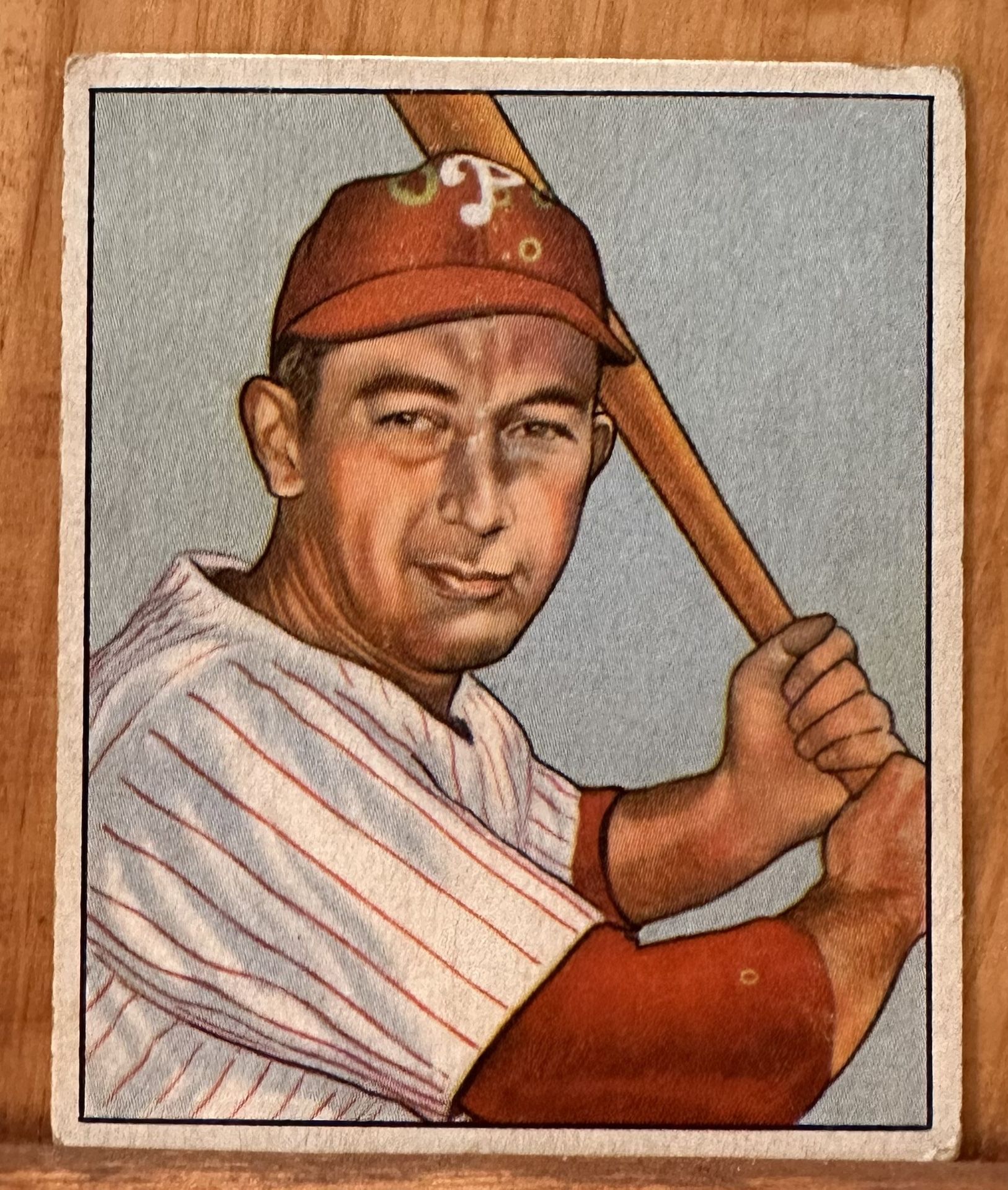 1950 Bowman Eddie Waitkus # 30 Philadelphia Phillies Clean