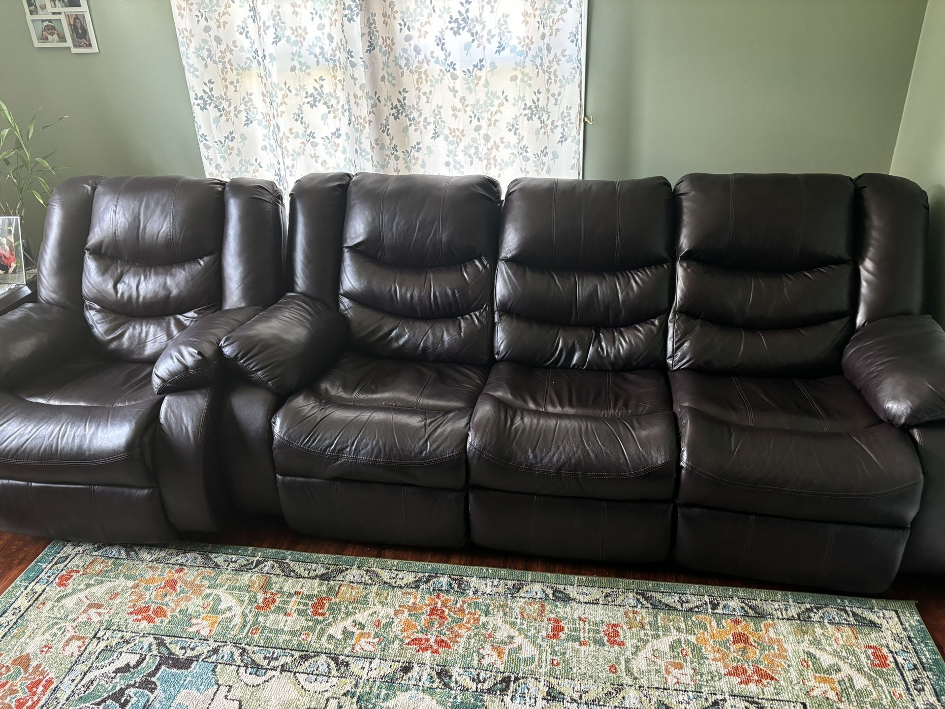 Real American Leather Reclining Couches