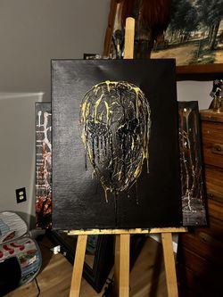 Alien Acrylic Painting 