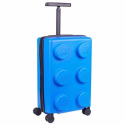 LEGO Brick Hard Shell Rolling Luggage – Blue