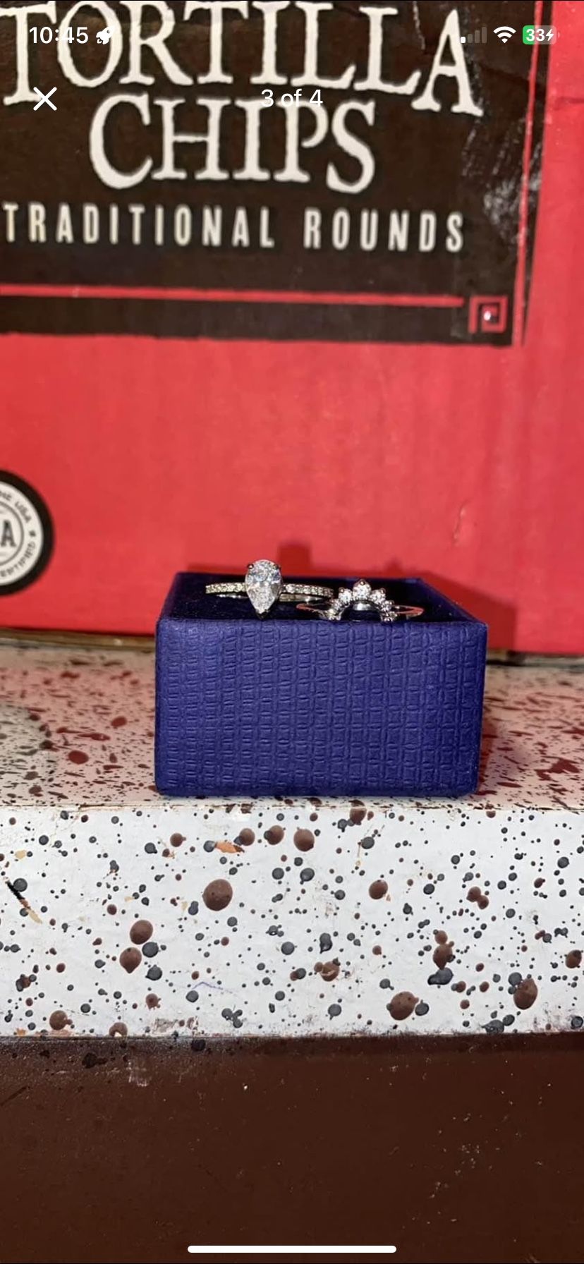 2pc Engagement/ Promise Ring Only Been Worn A Time Or Two Didn’t Fit. Held On To It Cause I wanted To Get It