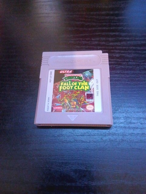 TMNT Fall Of The Foot Clan Gameboy Game