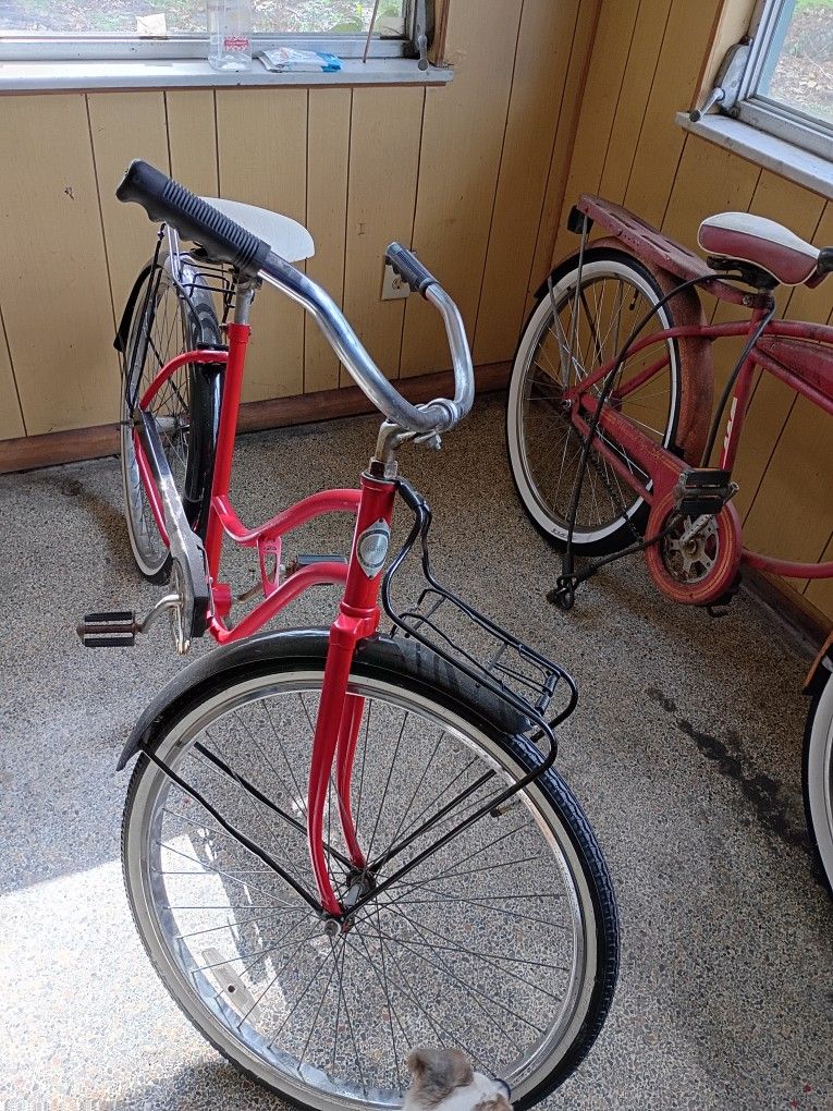Sears 26 Inch Bike New Whitewall Tires Etc House Kept Etc