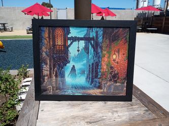 Diamond art with frame