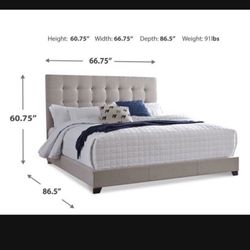 Bed frame and Back Board And Add The Box Spring