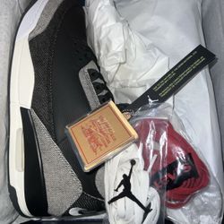 Air Jordan 3 Levi Black Size 12.5