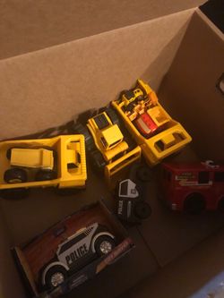 11 Dump, Police, & Fire, Trucks  Cars