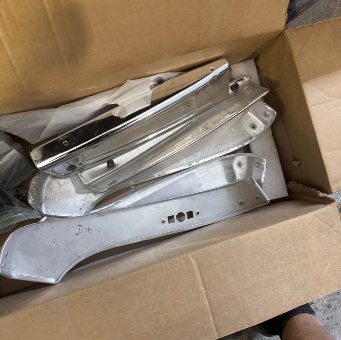 DONK Original aluminum seat trims & hardware  Chevy impala caprice classic 71-76 hardtop/Vert