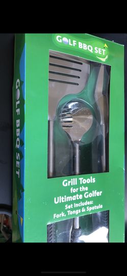 New — BBQ Grill Set - Golf themed