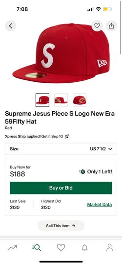 Supreme Jesus Piece S Logo New Era 59Fifty Hat