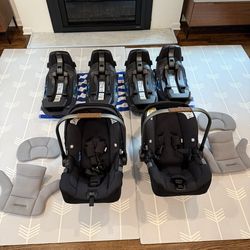 Nuna PIPA RX Car Seats and Bases (2 Seats, 4 Bases)