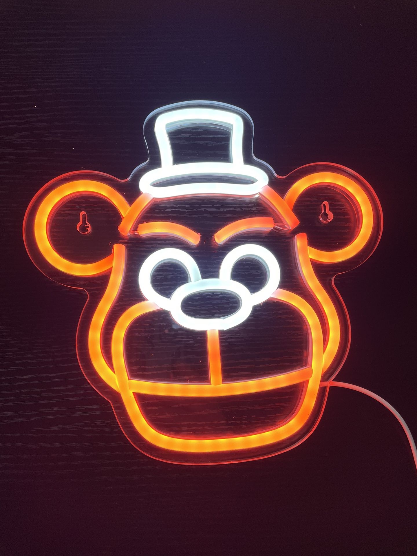 NEW lighted Freddy Fazbear LED neon wall hanging
