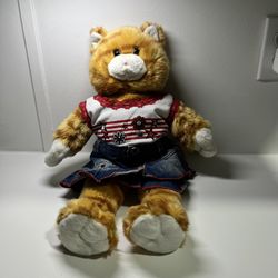 Vintage Build-A-Bear Orange Tabby Cat 1997 Stuffed 17" Plush 