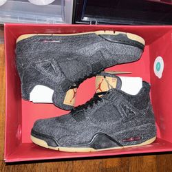 Jordan 4 Levi Black Sz 9.5