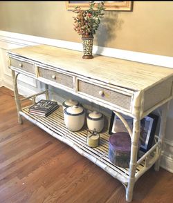 Buffet Table and Ladder Shelf