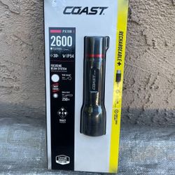 COAST PX19R Rechargeable LED Flashlight - 2600 Lumens,
