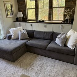 AllModern Sectional Couch - Dark Gray