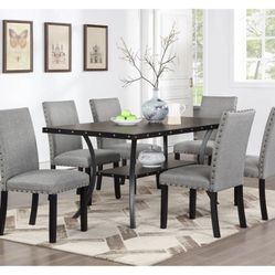 Dining Table Set With 6 Chairs (Free Delivery)