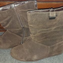 Brown Wedge Boot