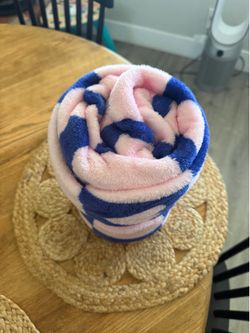 Pink and blue blanket