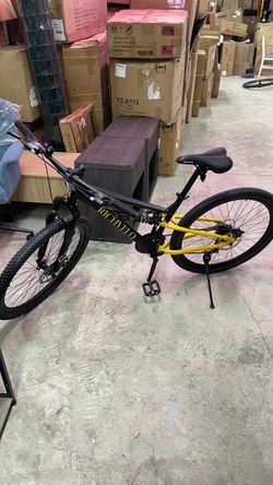 Mountain Bike, 27 Inch Outdoor Cycling Bike, 21-Speed/High-Carbon Steel/Disc Brake MTB Bicycle, Adjustable Ergonomic Seat Bikes, Multiple Colors
