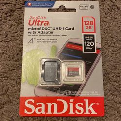 Sandisk Ultra MicroSDXC A1 - 128GB With Adapter