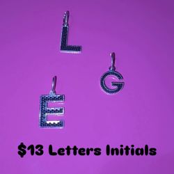 Letter Chain Pendants $13 Each