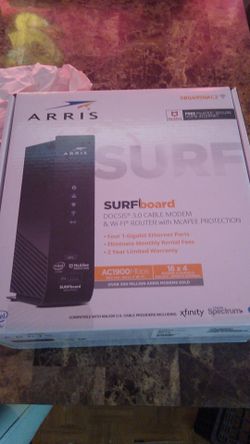 Arris surfboard cable modem & wifi router