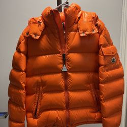 Men’s Moncler Maya Jacket Orange Size 3