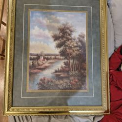 Vintage Style Landscape Painting