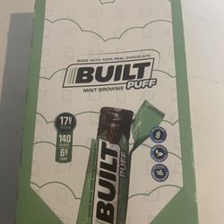 12 Built Puff Protein Bars Mint Chip