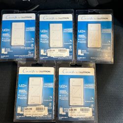 Lot of 5 *BRAND NEW* •Lutron Caseta• ORIGINAL WIRELESS SMART DIMMER (PD-6WCL-WH-R)