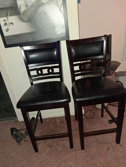 Set of 2 Bar Height Dining Chairs