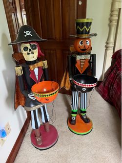 Halloween Pirate Candy Bowl Stands