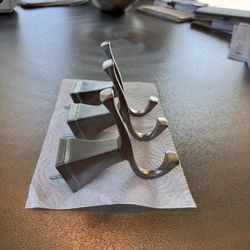 Brushed Nickel Wall Mounted Towel Hooks 