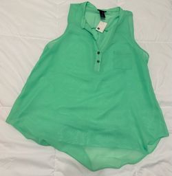 Lime greenish Flowy Blouse