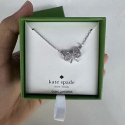 Kate Spade Cubic Zirconia Bow Necklace