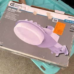 400W Equivalent Integrated LED Gray Dusk to Dawn Outdoor Area Light, 9000 Lumens (387) V ASTRA75 15.36"